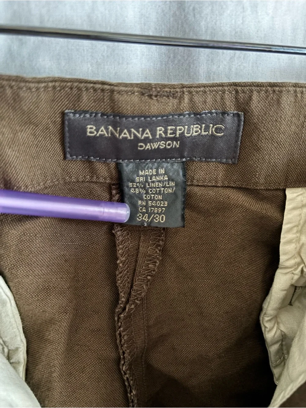 Banana Republic Men's Tan Chino Pants